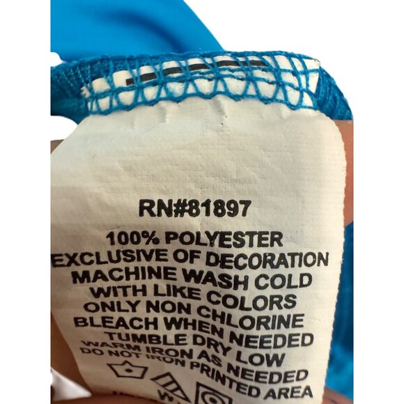 Ben Hogan Golf Polo Shirt Men XL Performance Polyester Blue Striped Short Sleeve - Picture 4 of 6